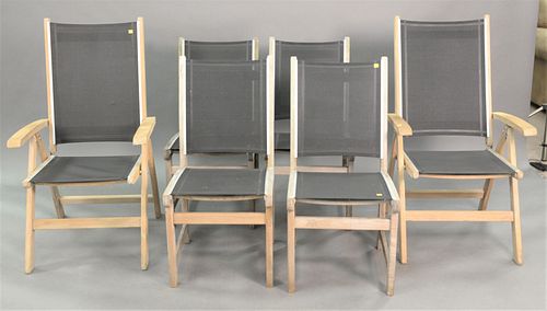 SIX KINGSLEY BATE TEAK CHAIRS