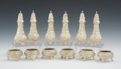 Six Kirk Steiff Repousse Salt