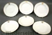 Six KPM dinner plates with the