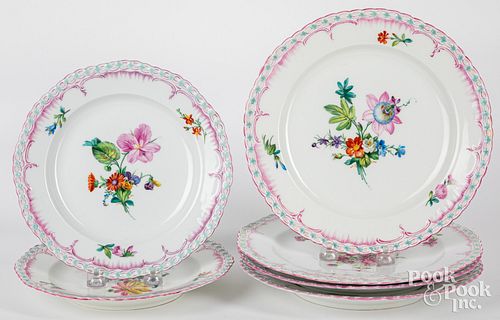 SIX KPM PORCELAIN PLATESSix KPM