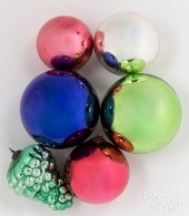 SIX KUGEL CHRISTMAS ORNAMENTSS