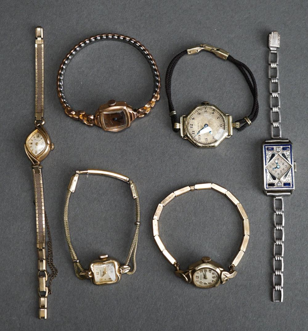 SIX LADIES' VINTAGE WRISTWATCHESSix