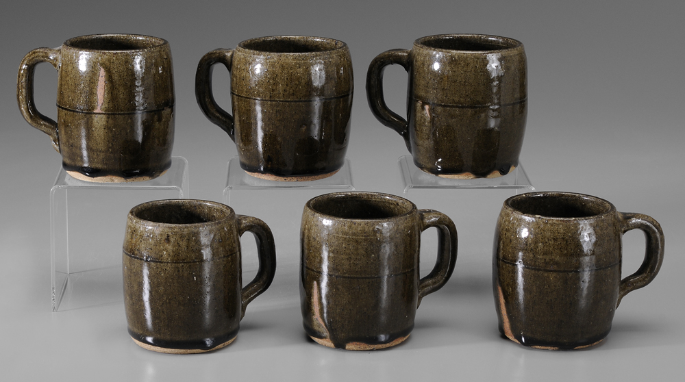 Six Lanier Meaders Mugs (White