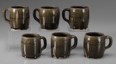 Six Lanier Meaders Mugs (White
