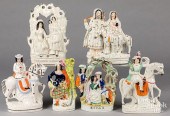 SIX LARGE STAFFORDSHIRE FIGURE
