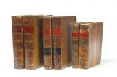 SIX LEATHERBOUND VOLUMES.  Cha
