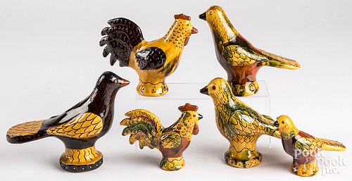 SIX LESTER BREININGER REDWARE