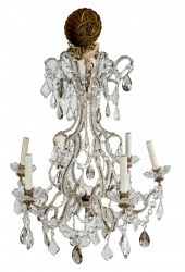 SIX-LIGHT CRYSTAL CHANDELIERwi