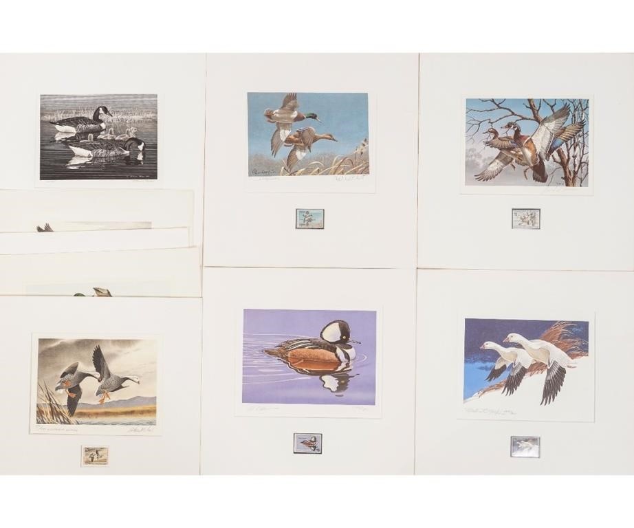 Six limited edition signed and