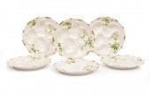 SIX LIMOGES PORCELAIN OYSTER P