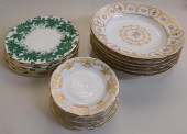 SIX LIMOGES RIMMED SOUPS, SIX