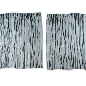 Six Linen Drapery Panels comprising
