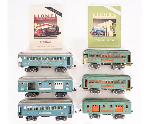 SIX LIONEL STANDARD GAUGE CARSSix