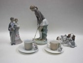 SIX LLADRO PORCELAIN FIGURINES