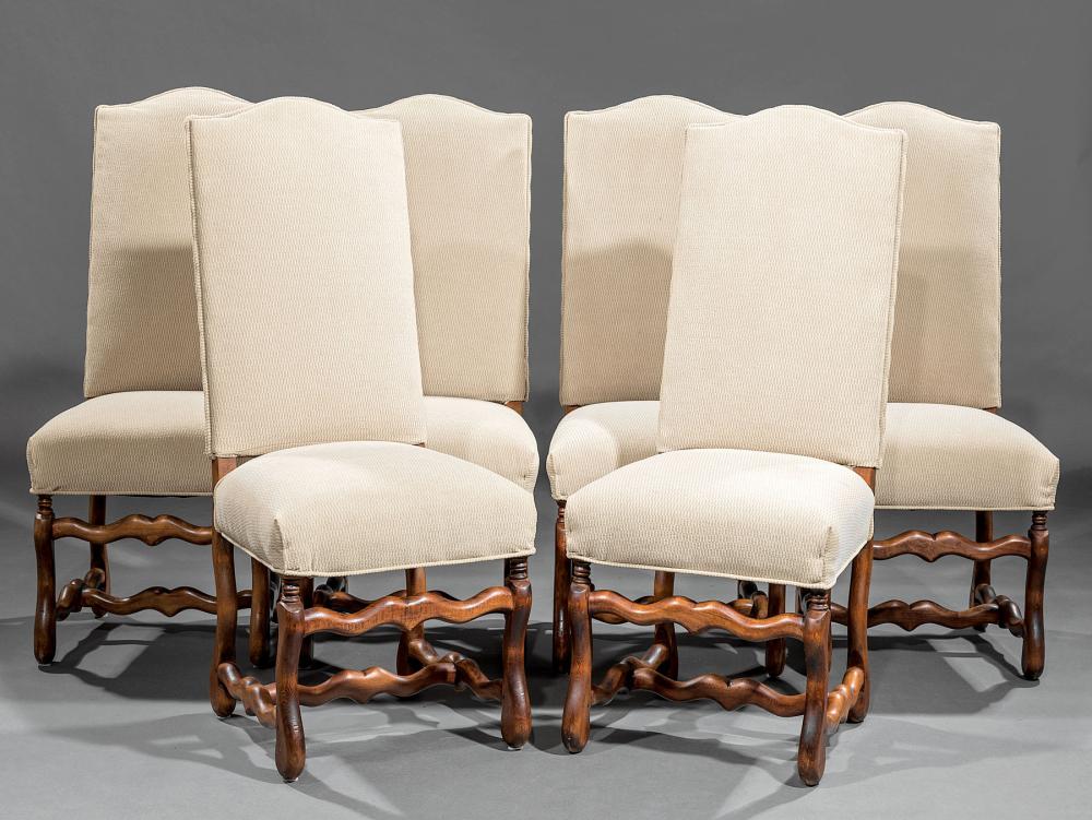 SIX LOUIS XIV-STYLE CARVED