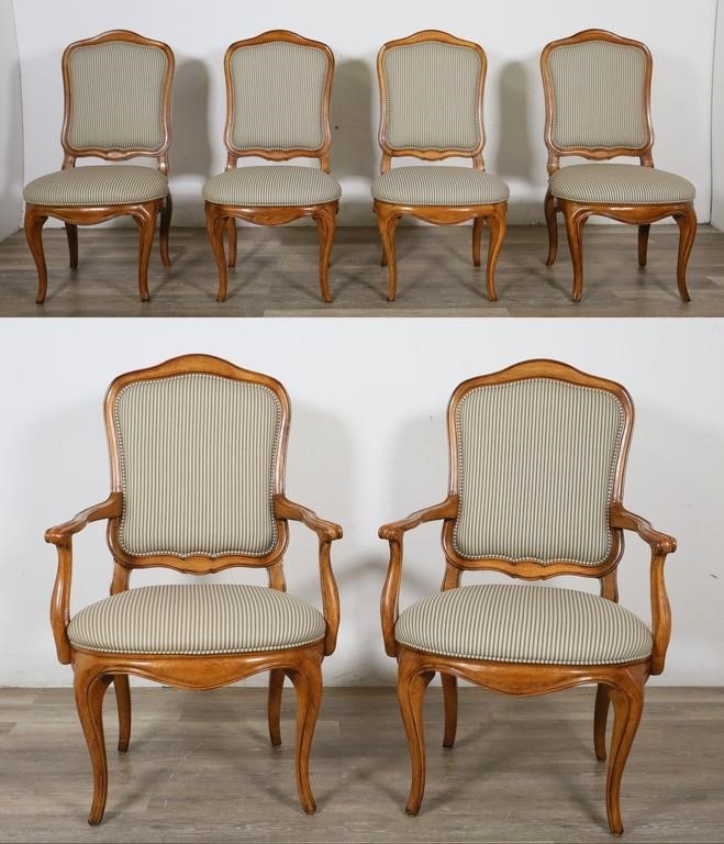 SIX LOUIS XV PROVINCIAL STYLE
