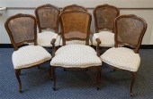 SIX LOUIS XV STYLE FRUITWOOD C