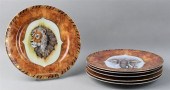 SIX LYNN CHASE SALAD PLATES -