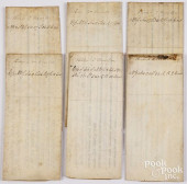 SIX MARTIN VAN BUREN SIGNED VE