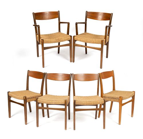 SIX MCM DINING CHAIRSSIX MCM DINING