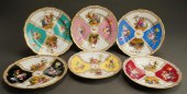 SIX MEISSEN QUARTERED MONOCHRO