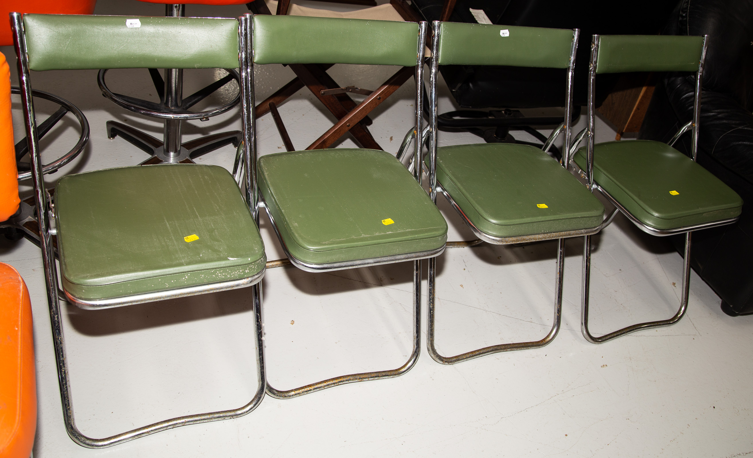 SIX MID CENTURY STYLE CHAIRS