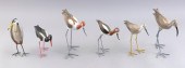 SIX MINIATURE BIRD CARVINGS 20