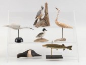 SIX MINIATURE BIRD CARVINGS 21