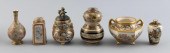 SIX MINIATURE JAPANESE SATSUMA