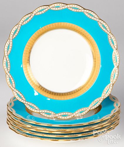 SIX MINTONS PORCELAIN SHALLOW
