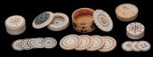 SIX MISCELLANEOUS IVORY WHIST