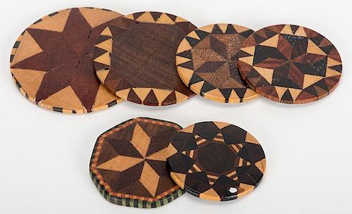 SIX MISCELLANEOUS TUNBRIDGE (INLAID
