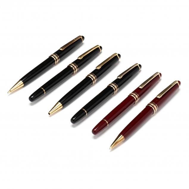 SIX MONTBLANC MEISTERSTUCK