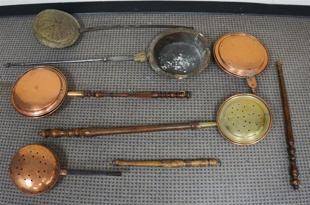 SIX MOSTLY AMERICAN COPPER, BRASS