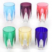 SIX MULTICOLORED FABERGE LUSAN