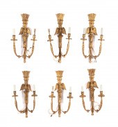 SIX NEOCLASSICAL STYLE GILTWOO