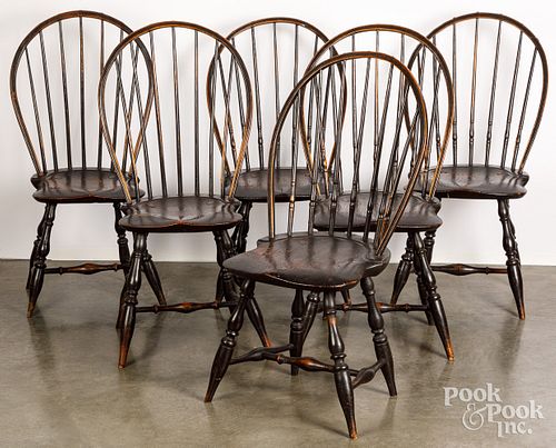SIX NEW ENGLAND BOWBACK WINDSOR