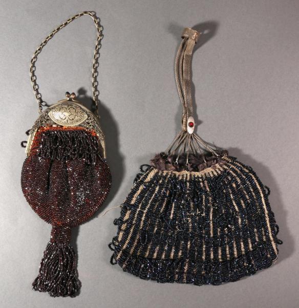 SIX NICE ANTIQUE BEADED PURSESThe