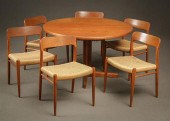 SIX NIELS OTTO MøLLER TEAK AND