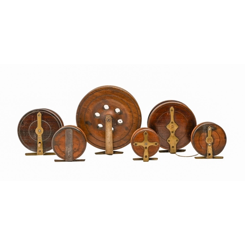 Six Nottingham style mahogany and