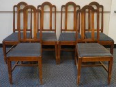 SIX OAK SIDE CHAIRSSix Oak Sid