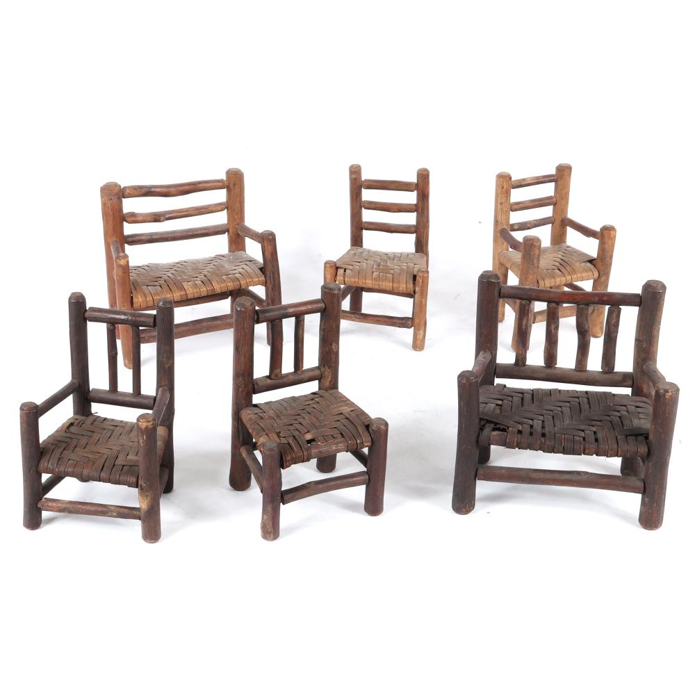 SIX OLD HICKORY MINIATURE