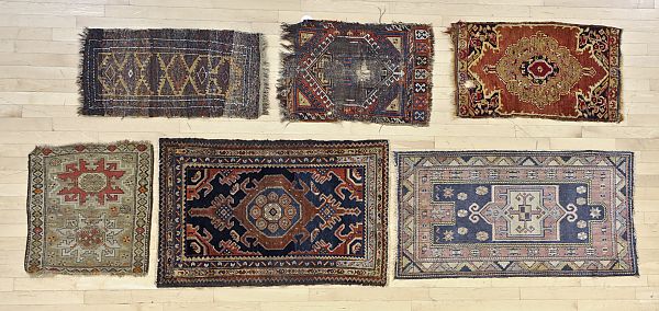 Six Oriental mats. ?