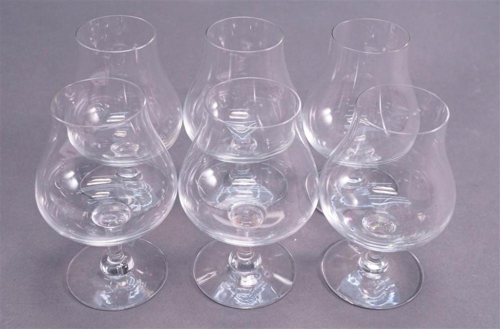 SIX ORREFORS BRANDY/COGNAC SNIFTERS