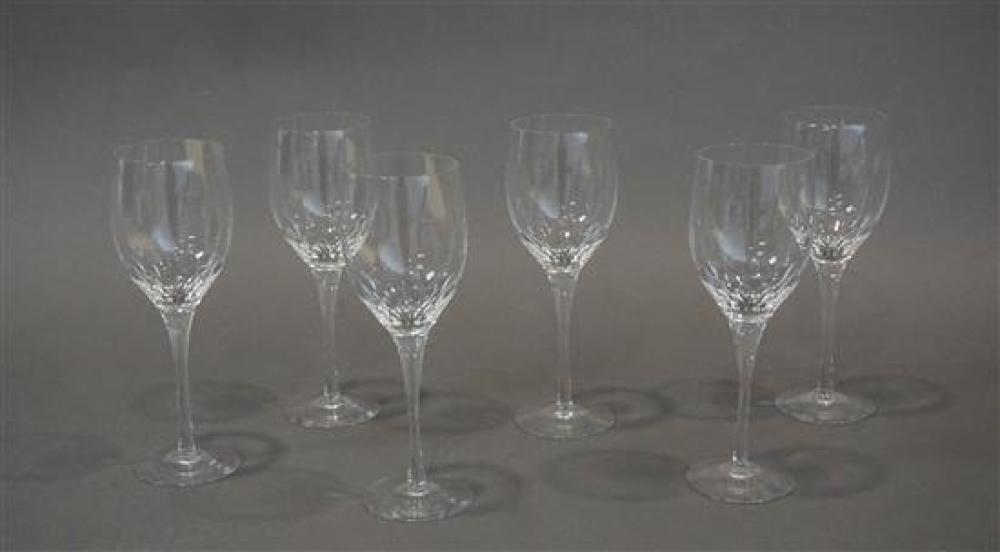 SIX ORREFORS 'PRELUDE' CRYSTAL STEM