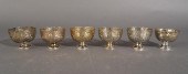 SIX OTTOMAN TURKISH GILT SILVE