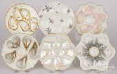 SIX OYSTER PLATESSix oyster pl