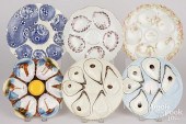 SIX OYSTER PLATESSix oyster pl