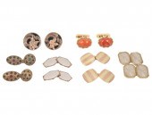 SIX PAIRS OF ASSORTED CUFFLINK