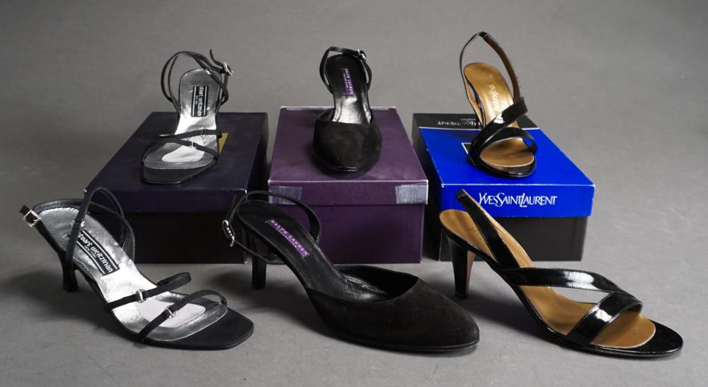 SIX PAIRS PUMPS AND SANDALS (STUART